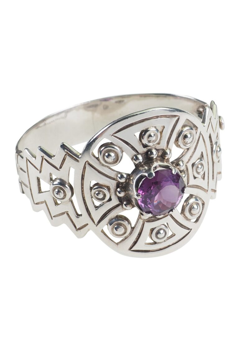 Vintage Armband mit Glasstein aus Sterling Silber