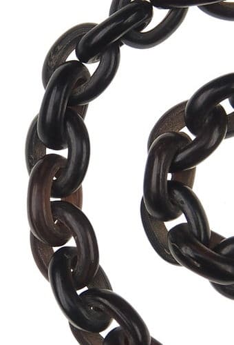 Um 1870 - Horncollier mit Muschelkamee England – Bild 6