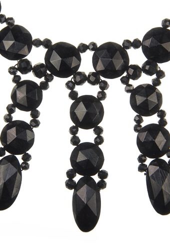 Um 1880 - Jettcollier Whitbyjet England – Bild 3