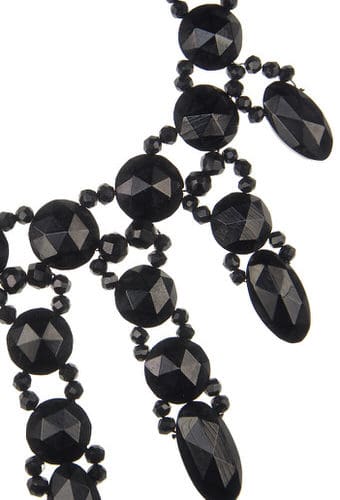 Um 1880 - Jettcollier Whitbyjet England – Bild 4