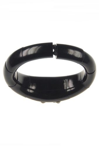 Um 1880 - Jett Armband mit Strass Victorian England – Bild 5