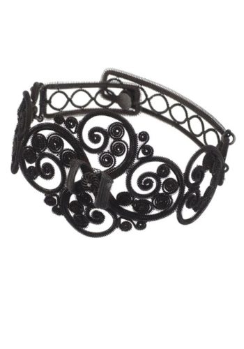 ** VERKAUFT ** Um 1800 - Berliner Eisen Armband "Schlesischer Draht" – Bild 3