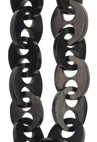 Um 1870 - Jett Kette Victorian England – Bild 3