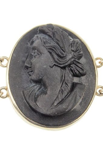 Um 1850 - Lava Set Armband, Brosche & Ohrringe Italien – Bild 7