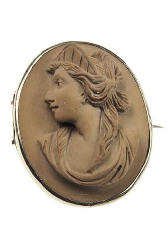 Um 1850 - Lava Set Armband, Brosche & Ohrringe Italien – Bild 3