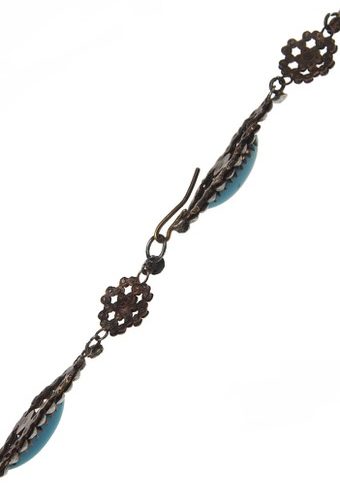 Um 1860 - Cut Steel Set Collier & Ohrringe England – Bild 8