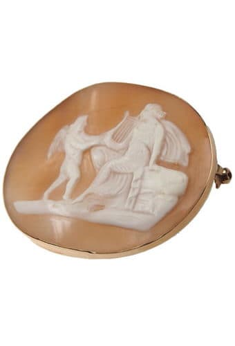 Um 1860 - Kameebrosche Muschel, viktorianisch – Bild 4