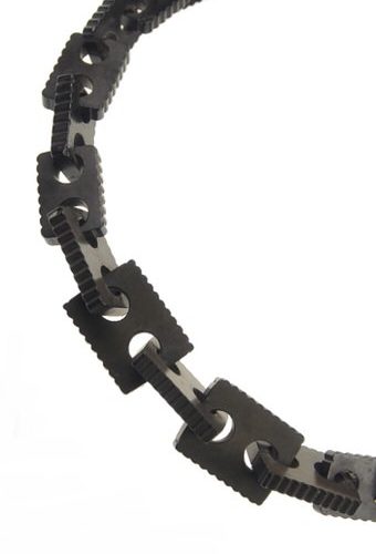 Um 1870 - Vulkanit Kette gegossen Victorian England – Bild 3