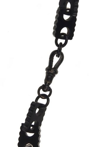 Um 1870 - Vulkanit Kette gegossen Victorian England – Bild 5