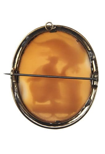 Um 1870 - Muschelkamee Brosche, Victorian England – Bild 5