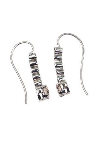 ** VERKAUFT ** Um 1960 - 18 ct. Gold Ohrringe mit zimtfarbenen & weißen Diamanten – Bild 4