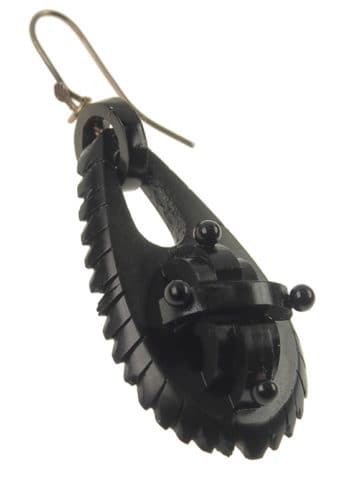 Um 1860 - Vulkanit Ohrringe Victorian England – Bild 3