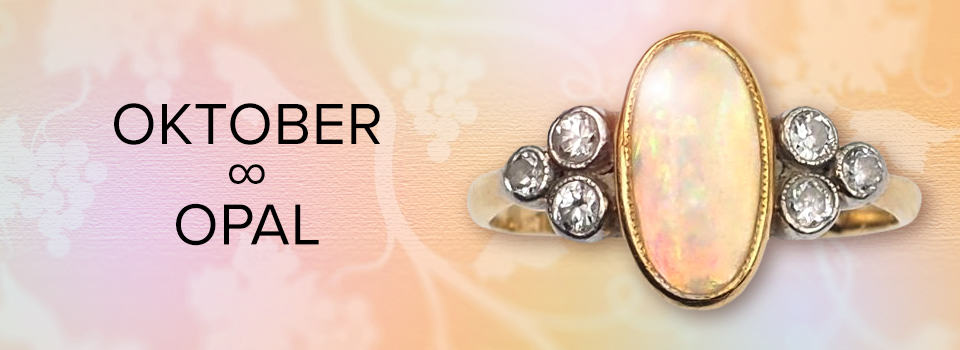 Schmuck mit Geburtsstein für Oktober: Opal-Ring