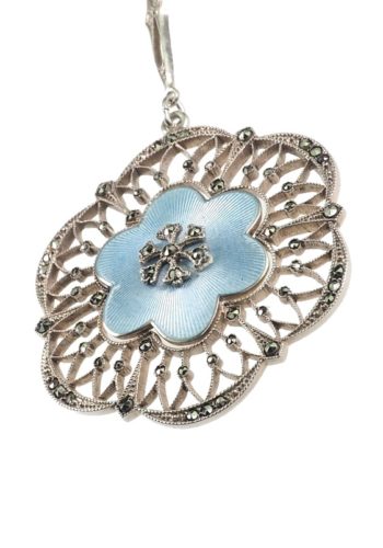 Um 1910 - Jugendstilcollier aus 935er Silber, von "Meyle & Mayer" aus Deutschland – Bild 4