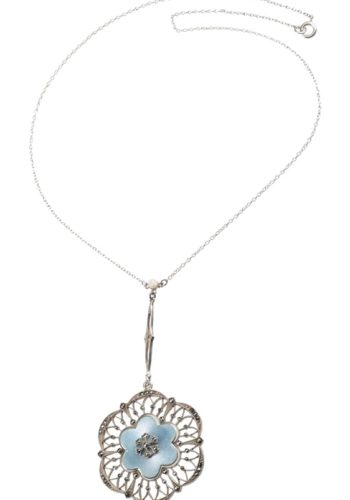 Um 1910 - Jugendstilcollier aus 935er Silber, von "Meyle & Mayer" aus Deutschland – Bild 3