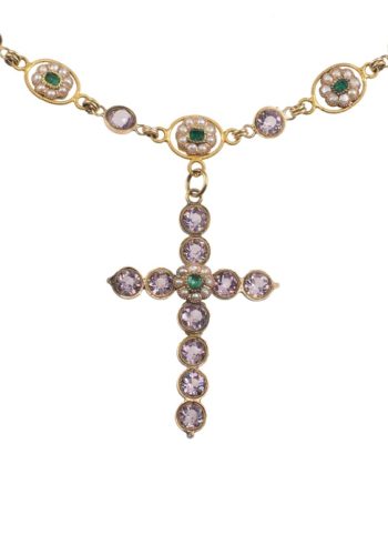 Datiert 1798 - Goldcollier mit passenden Ohrringen, in der Original Box aus der Zeit von Napoléon I. – Bild 3