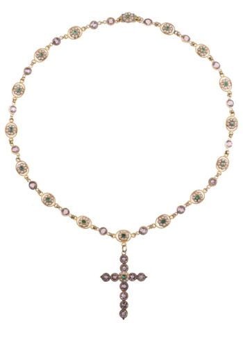 Datiert 1798 - Goldcollier mit passenden Ohrringen, in der Original Box aus der Zeit von Napoléon I. – Bild 4