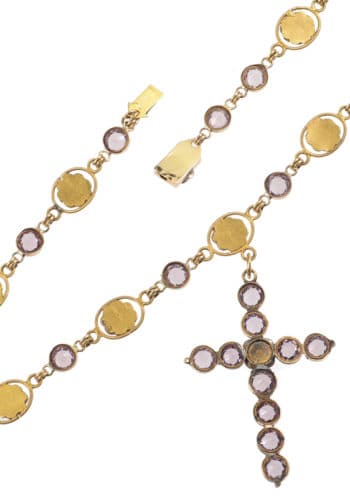 Datiert 1798 - Goldcollier mit passenden Ohrringen, in der Original Box aus der Zeit von Napoléon I. – Bild 6