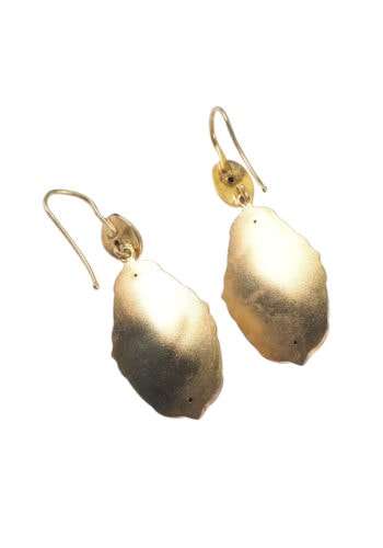 Um 1870 - Viktorianische Goldohrringe aus 15 Karat Gelbgold, Englisch – Bild 4