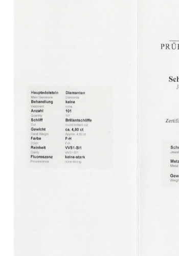 ** VERKAUFT ** Um 1960 - Diamantcollier aus 18 Karat Gold, inklusive Edelsteinzertifikat! – Bild 9