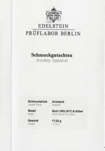 Um 1920 - Art déco Diamantarmband aus den USA, inklusive Edelsteinzertifikat! – Bild 8