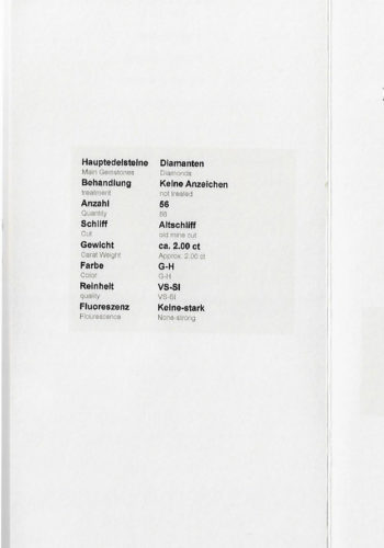 Um 1970 - Diamantanhänger aus England, inklusive Edelsteinezertifikat! – Bild 5