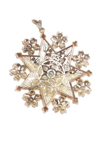 Um 1970 - Diamantanhänger aus England, inklusive Edelsteinezertifikat! – Bild 4