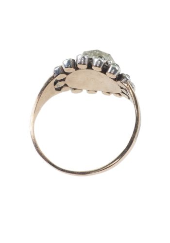 ** VERKAUFT ** Um 1800 - Georgian Ring mit Rosenschliff-Diamanten & Emaille – Bild 6