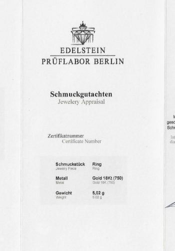 Um 1970 - Vintage-Solitär Verlobungsring mit ca. 1,43 ct. Diamant, Edelsteingutachten! – Bild 9