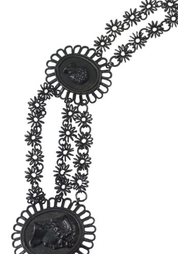 Um 1820 - Berliner Eisen Collier mit Kameen griechischer Gottheiten – Bild 6