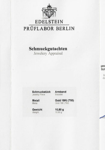 Um 1990 - Diamantarmband / Tennis-Armband, inkl. Edelsteingutachten! – Bild 7