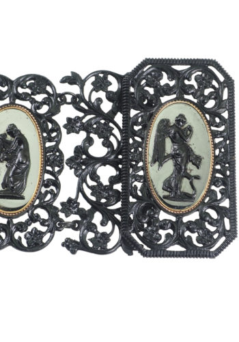 Um 1825 - Berliner Eisen Armband mit polierten Stahlplatten – Bild 5