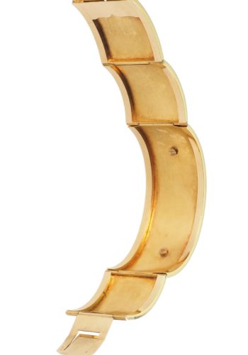 Um 1865 - Französischer Goldarmreif, Perlen & Rubine – Bild 6