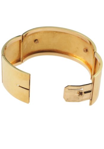 Um 1865 - Französischer Goldarmreif, Perlen & Rubine – Bild 7