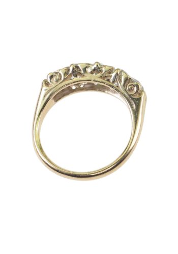 ** VERKAUFT ** Second Hand - Fivestones Verlobungsring, Diamantring inkl. Steinegutachten! – Bild 5