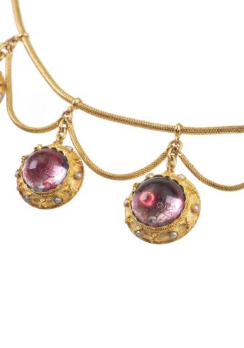 Um 1860 - Murano Glas Demi Parure, Italienisches Schmuckset – Bild 5