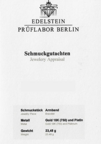 ** VERKAUFT ** Um 1900 - Rubine & Diamanten Armband, inkl. Edelsteingutachten! – Bild 8