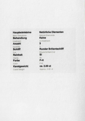 Um 1970 - Three-Stones Vintage-Verlobungsring, inklusive Diamantengutachten! – Bild 9