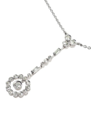 Um 1930 - Art déco Diamantcollier aus den Niederlanden – Bild 3