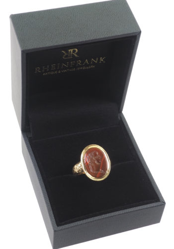 Um 1890 - Viktorianischer Karneol Siegelring – Bild 5