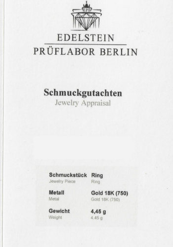 Um 1970 - Brillant Solitär Verlobungsring, inklusive Edelsteinzertifikat! – Bild 9
