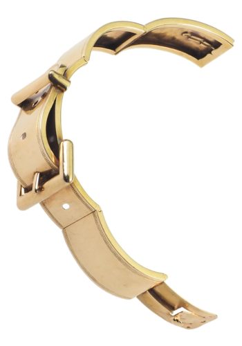 ** VERKAUFT ** Um 1880 - "Gürtel" Goldarmreif aus Frankreich – Bild 6