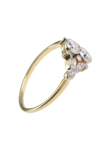 ** VERKAUFT ** Um 1910 - Englischer Diamantring / Edwardian Verlobungsring – Bild 4