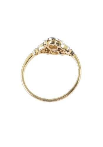 ** VERKAUFT ** Um 1910 - Englischer Diamantring / Edwardian Verlobungsring – Bild 5