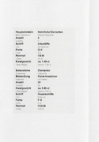 Um 1930 - Art déco Diamantring, mit Edelsteineprüfbericht! – Bild 7