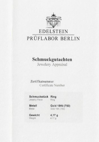 Um 1930 - Art déco Diamantring, mit Edelsteineprüfbericht! – Bild 8