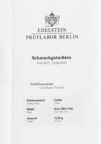 Um 1900 - Diamantcollier, niederländisch, inklusive Edelsteingutachten! – Bild 8