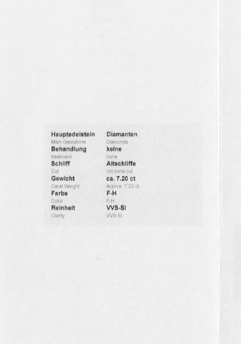 Um 1900 - Italienische Diamantbrosche, inklusive Edelsteinezertifikat! – Bild 7