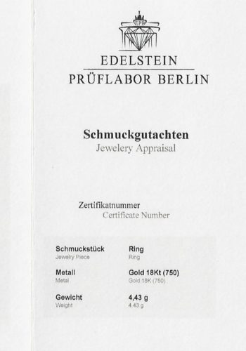 Um 1900 - Belle Epoque Diamantring, inklusive Diamantgutachten! – Bild 8