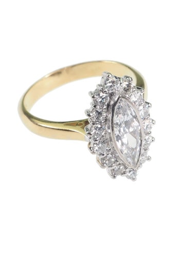 ** VERKAUFT ** Datiert 1988 - Diamantring inklusive Edelsteingutachten! – Bild 3